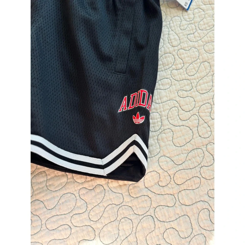 Adidas Originals Boys Mesh Basketball Shorts Black Size XS